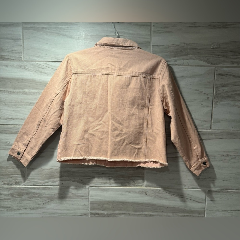 Boohoo Women’s Mixed Corduroy Pink Denim Jacket NWT Size 12 - Picture 4 of 11